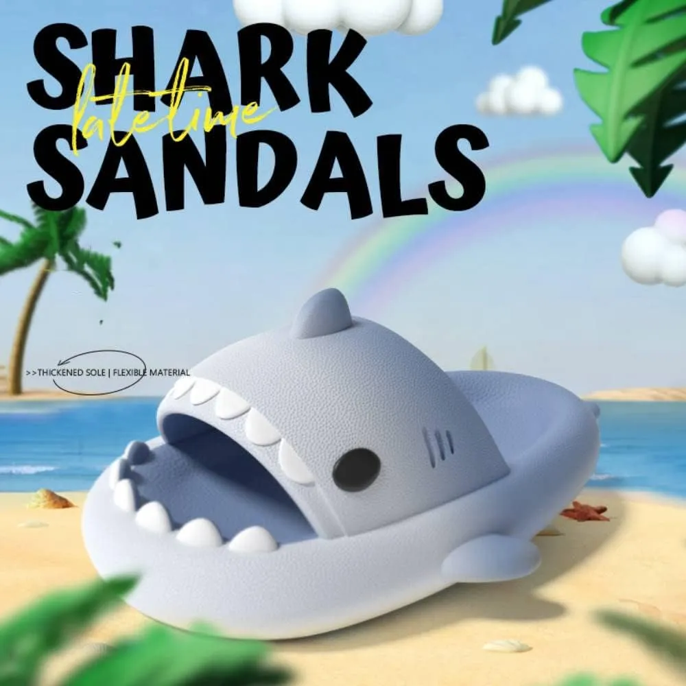 Zureto Shark Slippers, Children's Shark Slippers, Fashionable And Cute, Unisex Indoor And Outdoor EVA Beach Shoes